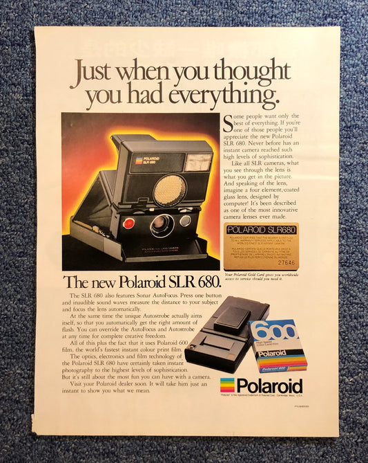 ad | polaroid SLR 680 002