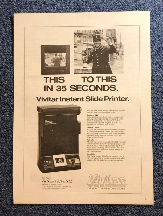 ad | vivitar slide printer